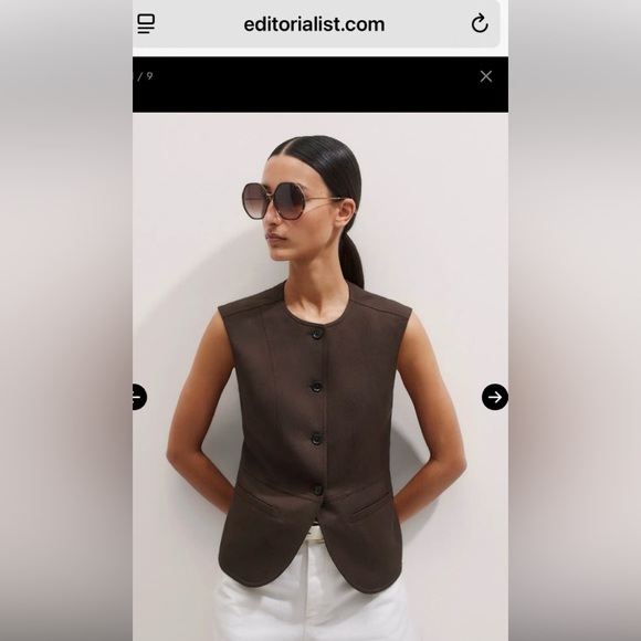 VINTAGE womens Brocade Vest - Picture 10 of 12